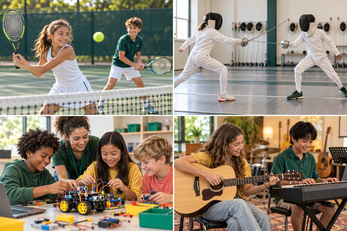 Children exploring new interests at camp